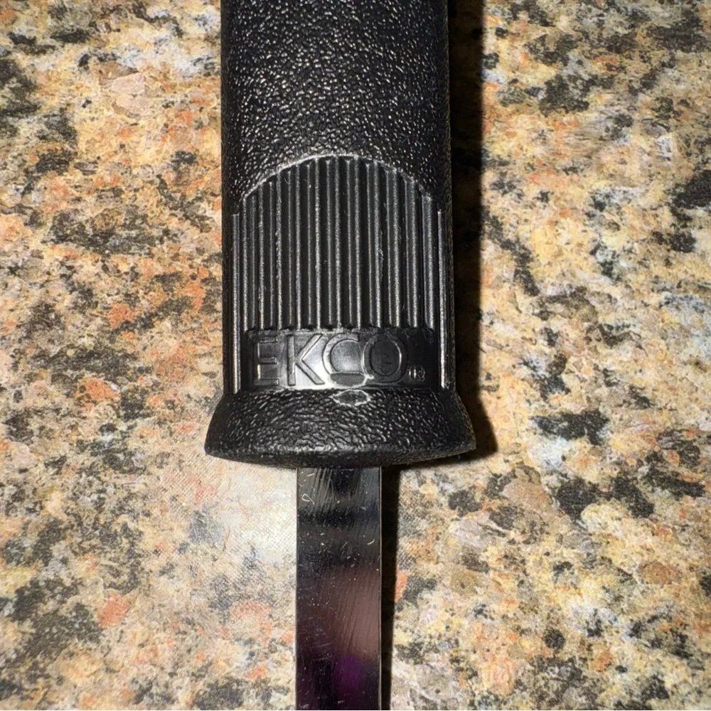 Vintage Ekco Stainless Steel Slotted Flipper Turner Spatula kitchen utensil USA